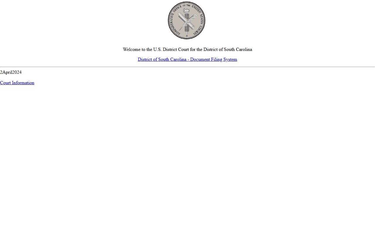 Lee County Circuit Court records District of South Carolina CM ECF