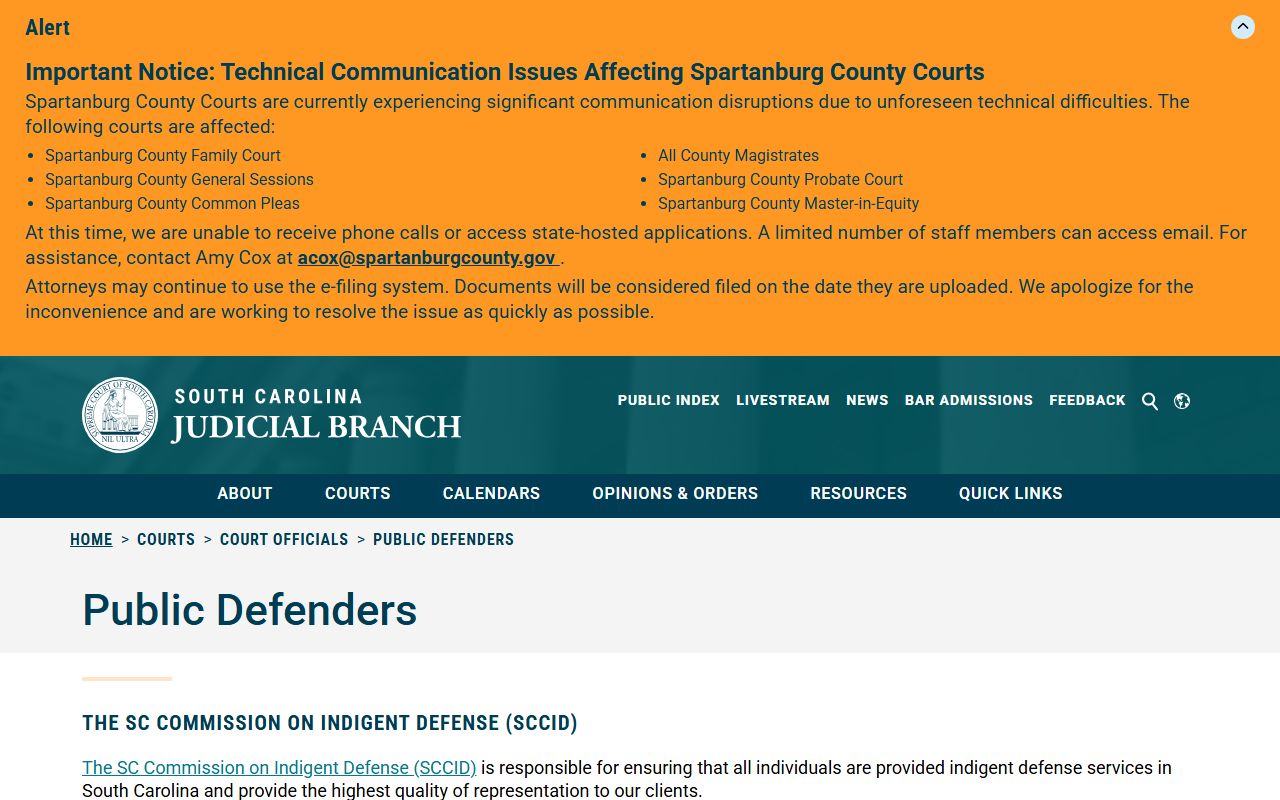 Lee County Clerk of Court records public defender overview