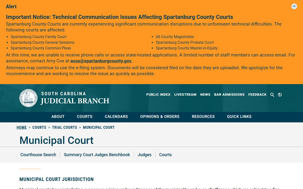 Lee County court dockets Municipal Court overview source