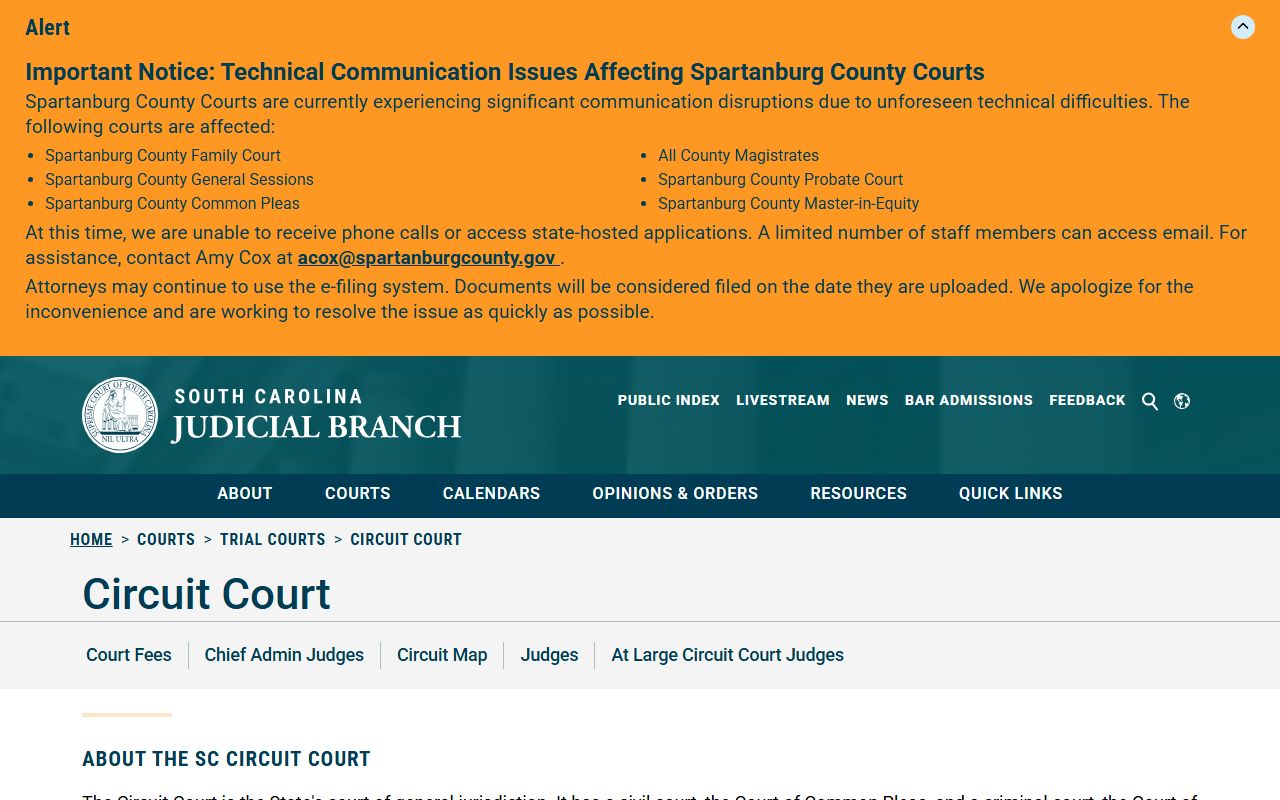 Lee County court dockets Circuit Court overview source